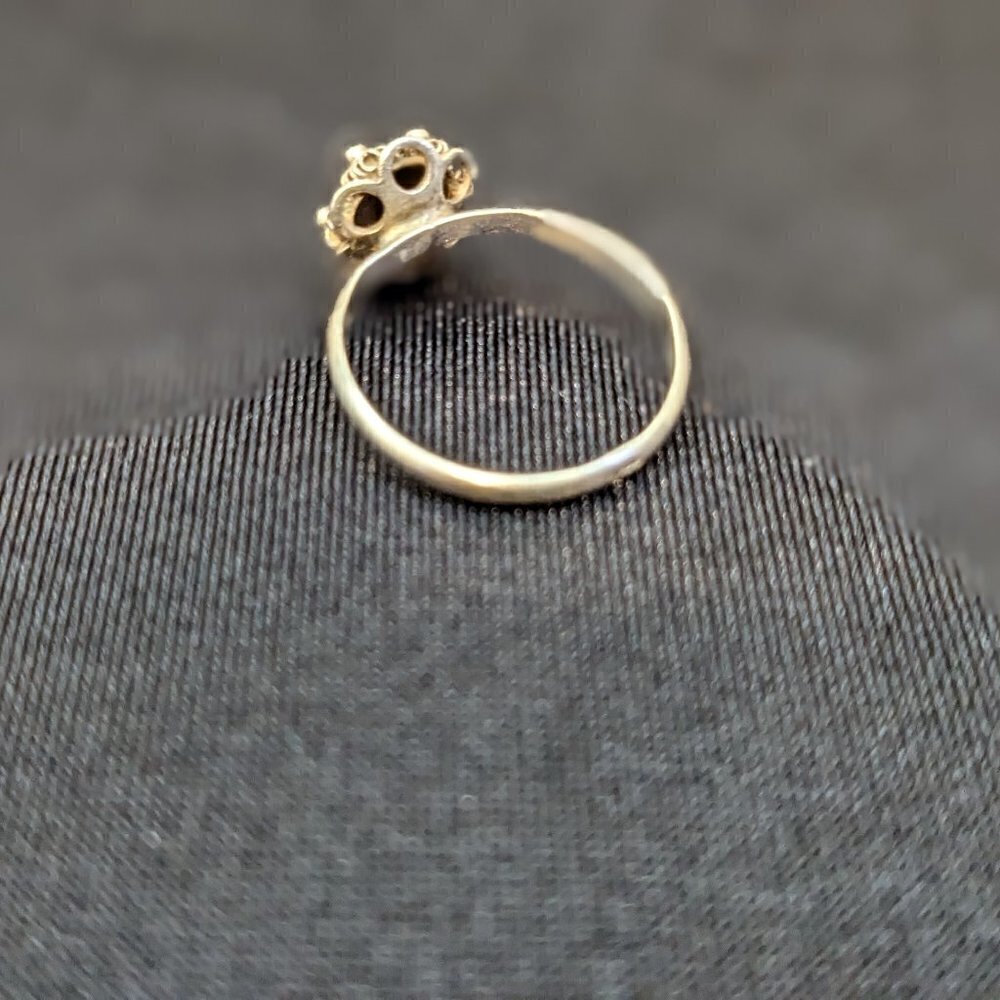 Dutch Button Filigree Zeeuwse Knoop Victorian Antique Ring - Picture 3 of 12